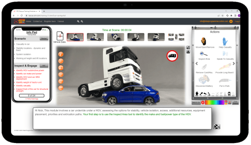 Firefighter Training using ipad